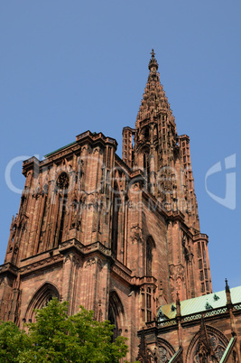 France, cathedral of Strasbourg in Alsace