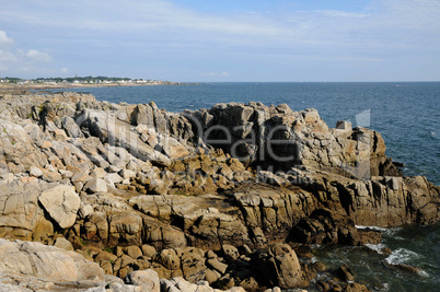 France, La Cote Sauvage in Batz sur Mer