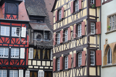 France, Alsace, renaissance house in Colmar