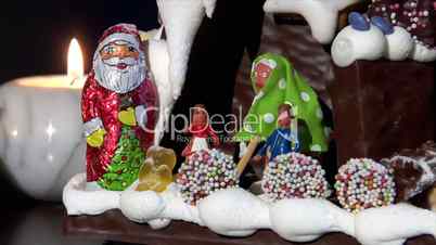 german confectioner gingerbread house dolly close clean 10793
