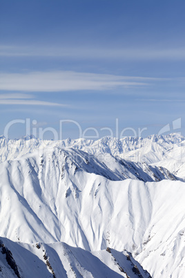 Snowy mountains