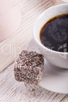 gingerbreads with chocolate  and coconut