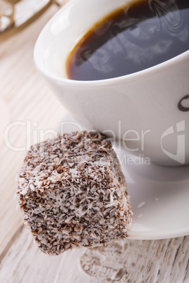 gingerbreads with chocolate  and coconut