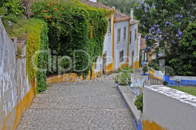 the small village of Obidos in Portugal