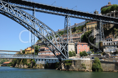 historical bridge of the city of Porto in Portugal