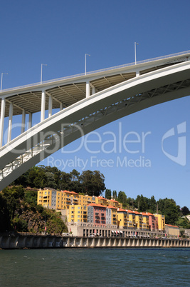 Portugal, view of Porto from Douro river