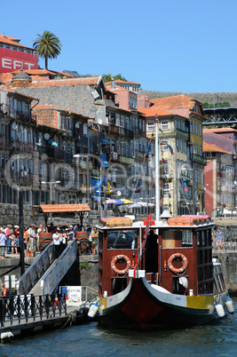 Portugal, view of Porto from Douro river