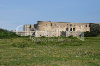 Sweden, the ruin of Borgholm renaissance castle