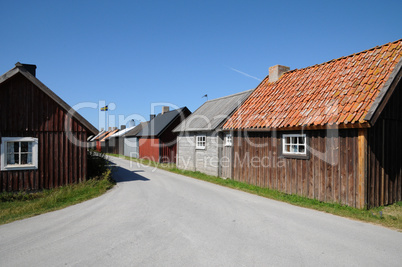 Sweden, the fishermen old village of Gnivard