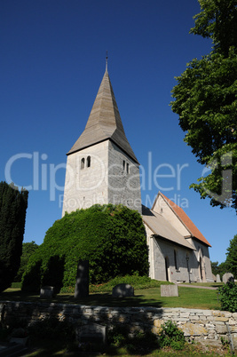 Swenden, the little old church of Frojel