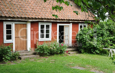 Sweden, traditional agricultural village museum of Himmelsberga