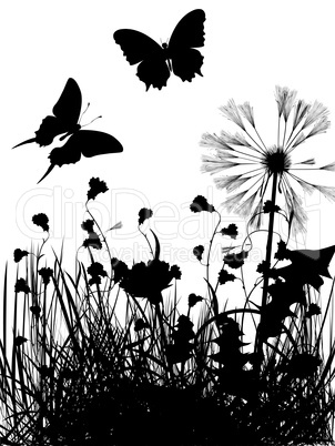 Meadow silhouette