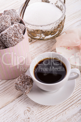 gingerbreads with chocolate  and coconut