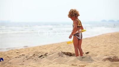 Little girl in holiday