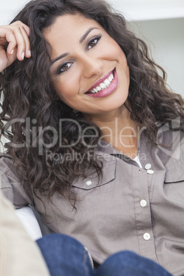 Beautiful Happy Hispanic Woman Smiling