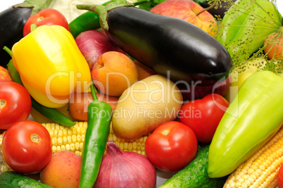 collection fruits and vegetables