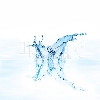 splash water