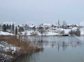 Beautiful Village Seegraeben In The Winter