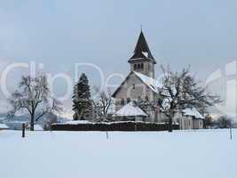 Beautiful Church In The Snow