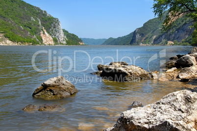 Danube riverbank landscape