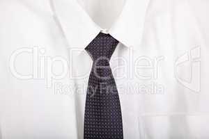 Shirt and tie hanging on the hanger