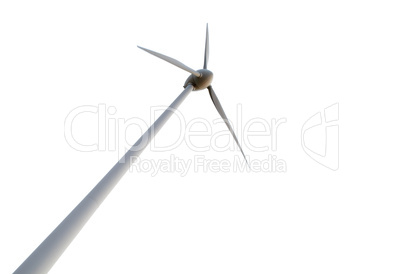 Wind turbine on background