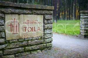 Cemetery of German soldiers in Toila, Estonia.