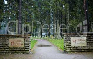 Cemetery of German soldiers in Toila, Estonia.