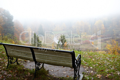 Bench at the hill.