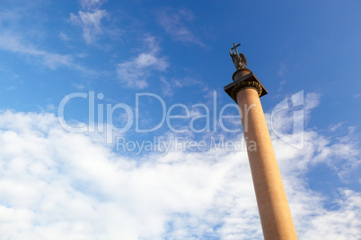 Alexander Column in St. Petersburg.