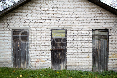 Three doors in the old garage.