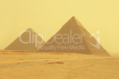 Yellow pyramids