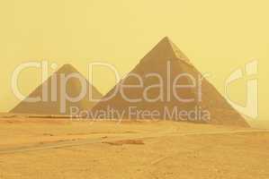 Yellow pyramids