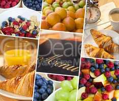Montage Menu & Fresh Healthy Diet Food Lifestyle