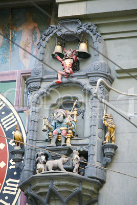 Gothic detail on the Munster of Bern cathedral, Switzerland