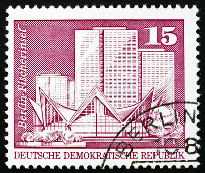 Postage stamp GDR 1973 Fisherman?s Island, Berlin
