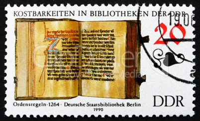 Postage stamp GDR 1990 Rules of an Order, Book