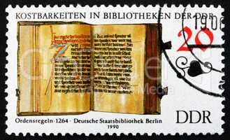 Postage stamp GDR 1990 Rules of an Order, Book