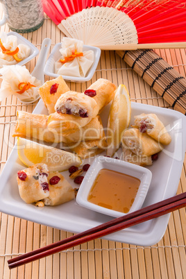 Sweet spring rolls