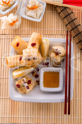 Sweet spring rolls