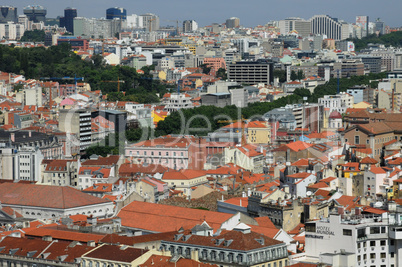 Portugal, Lisbon view from Saint George castle