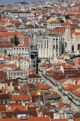 Portugal, Lisbon view from Saint George castle