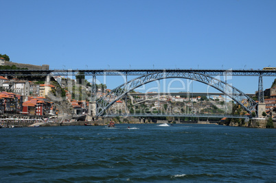 Portugal, view of Porto from Douro river