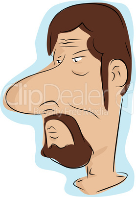 Man with Beard and Moustache