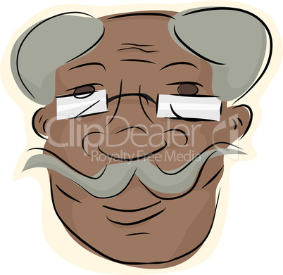 Handlebar Moustache Man