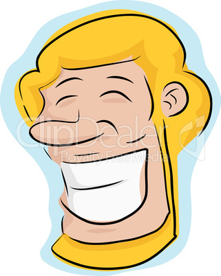 Grinning Blond Man