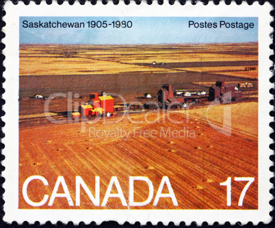 Postage stamp Canada 1980 Wheat Fields, Saskatchewan