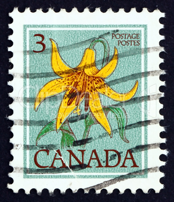 Postage stamp Canada 1977 Canada Lily, Lilium Canadense, Flower