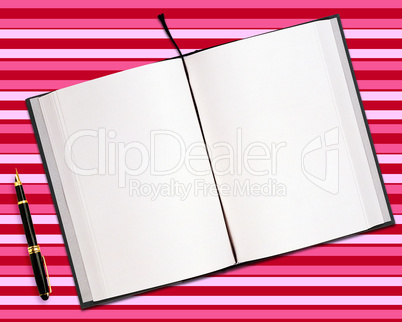 blank opened book