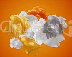 Crumpled papers